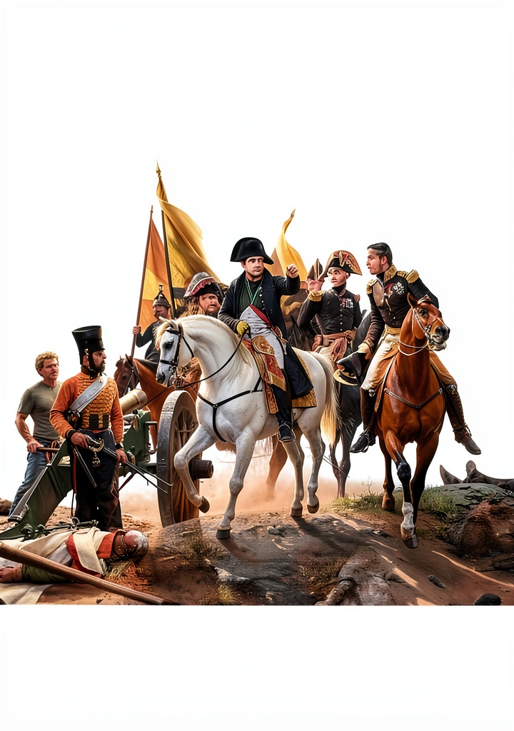 Installing Napoleonic War History Kindle Book by Wagram Press 357‑Page Study on a wooden desk