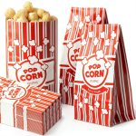 Poppy's Flat Bottom Paper Popcorn Bags 25 Pack 2oz Concession Grade-0