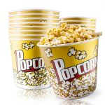 Large Popcorn Buckets 25 Pack 85oz Cardboard Tubs by YEUIKERR-0