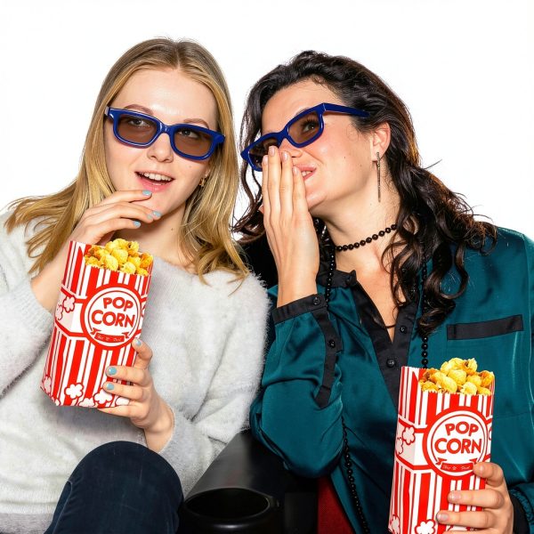 Popcorn Bags 300 Pack WSICSE Paper 1 Oz Disposable Red White-5