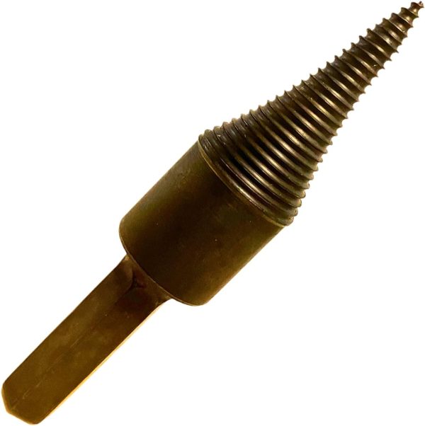 One Piece Wood Splitter for Battery Handheld Drills, Solid Steel,-0